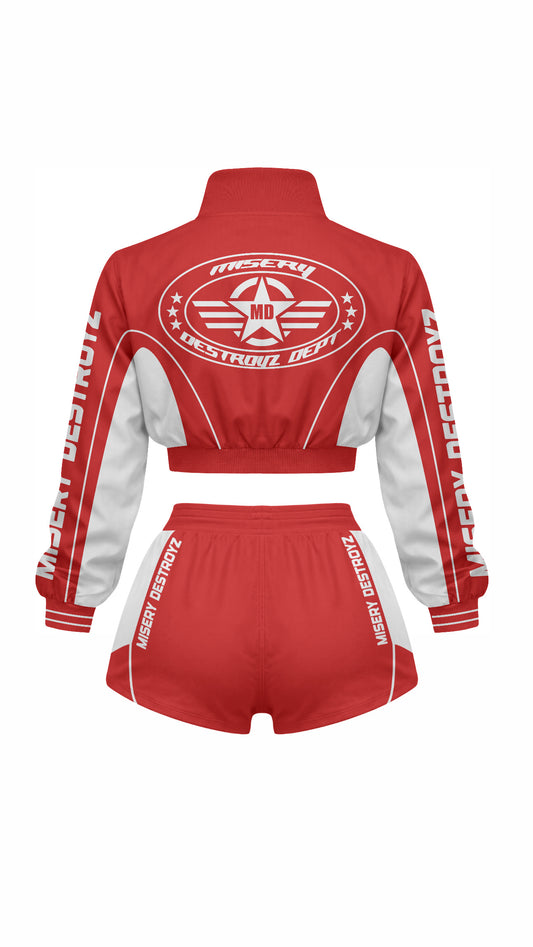 Misery Destroyz Women’s Zipper 2-Piece Gym Tracksuit