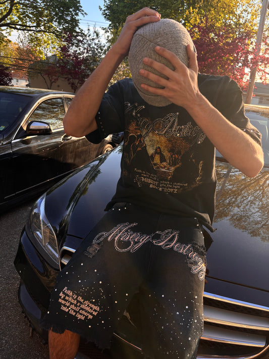 Misery Destroyz Denim Jean Shorts