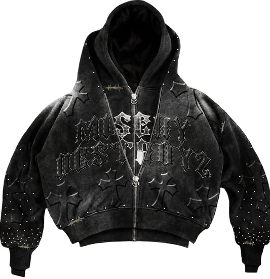 Misery Destroyz double Hoodie Zip-Up