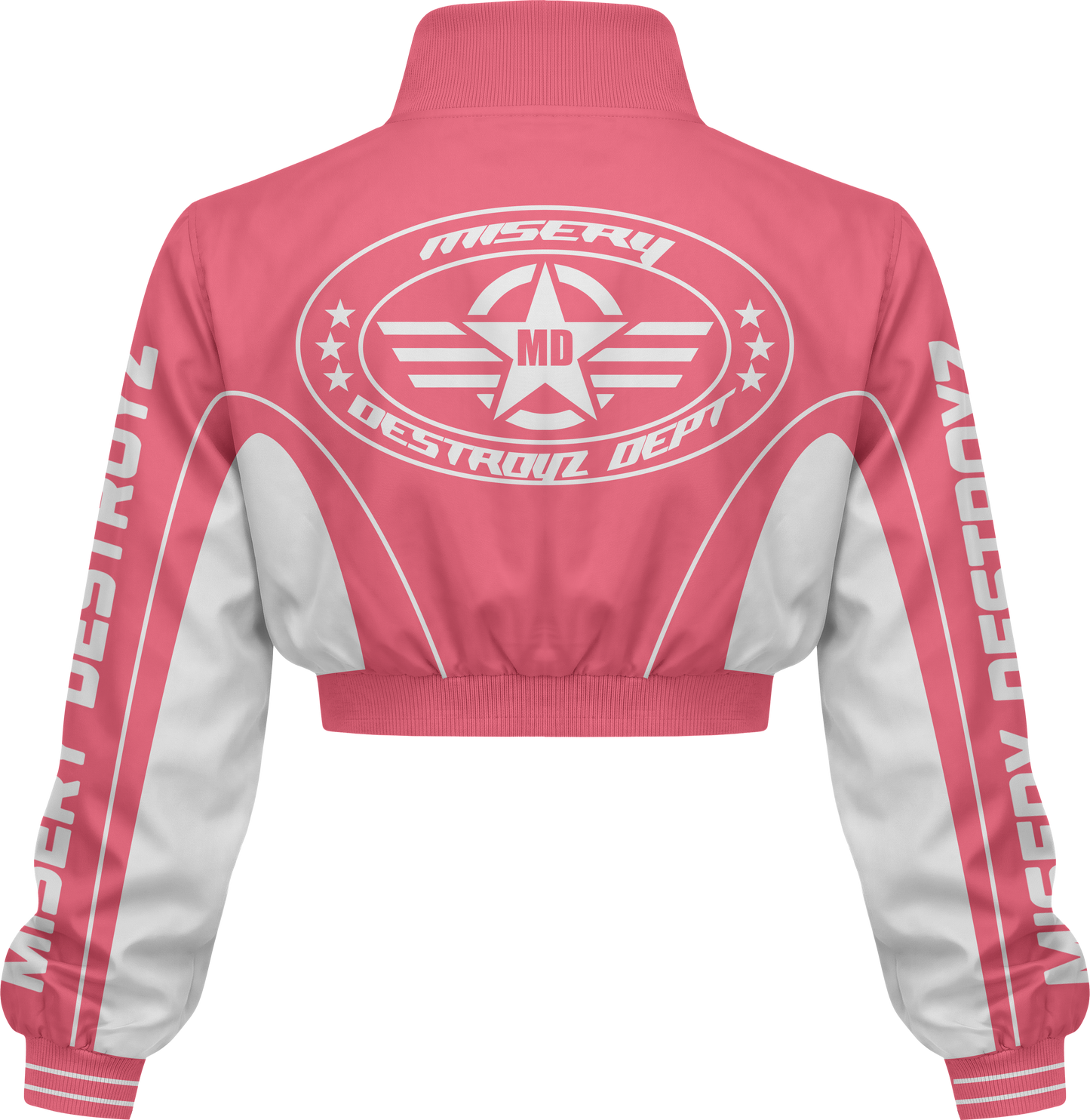 Misery Destroyz Women Zipper-Cropped Full sleeve