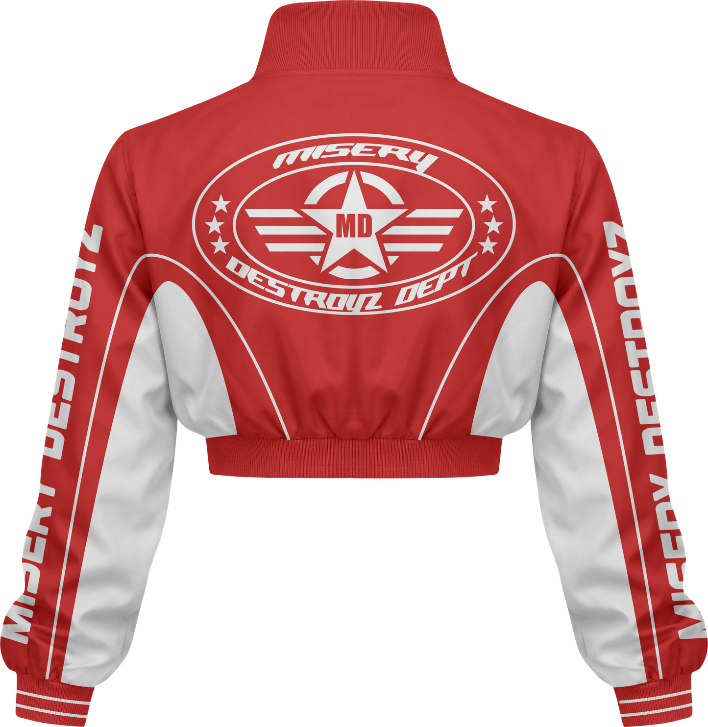 Misery Destroyz Women Zipper-Cropped Full sleeve