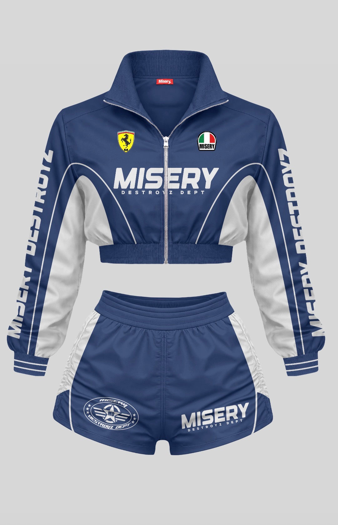 Misery Destroyz Women’s Zipper 2-Piece Gym Tracksuit