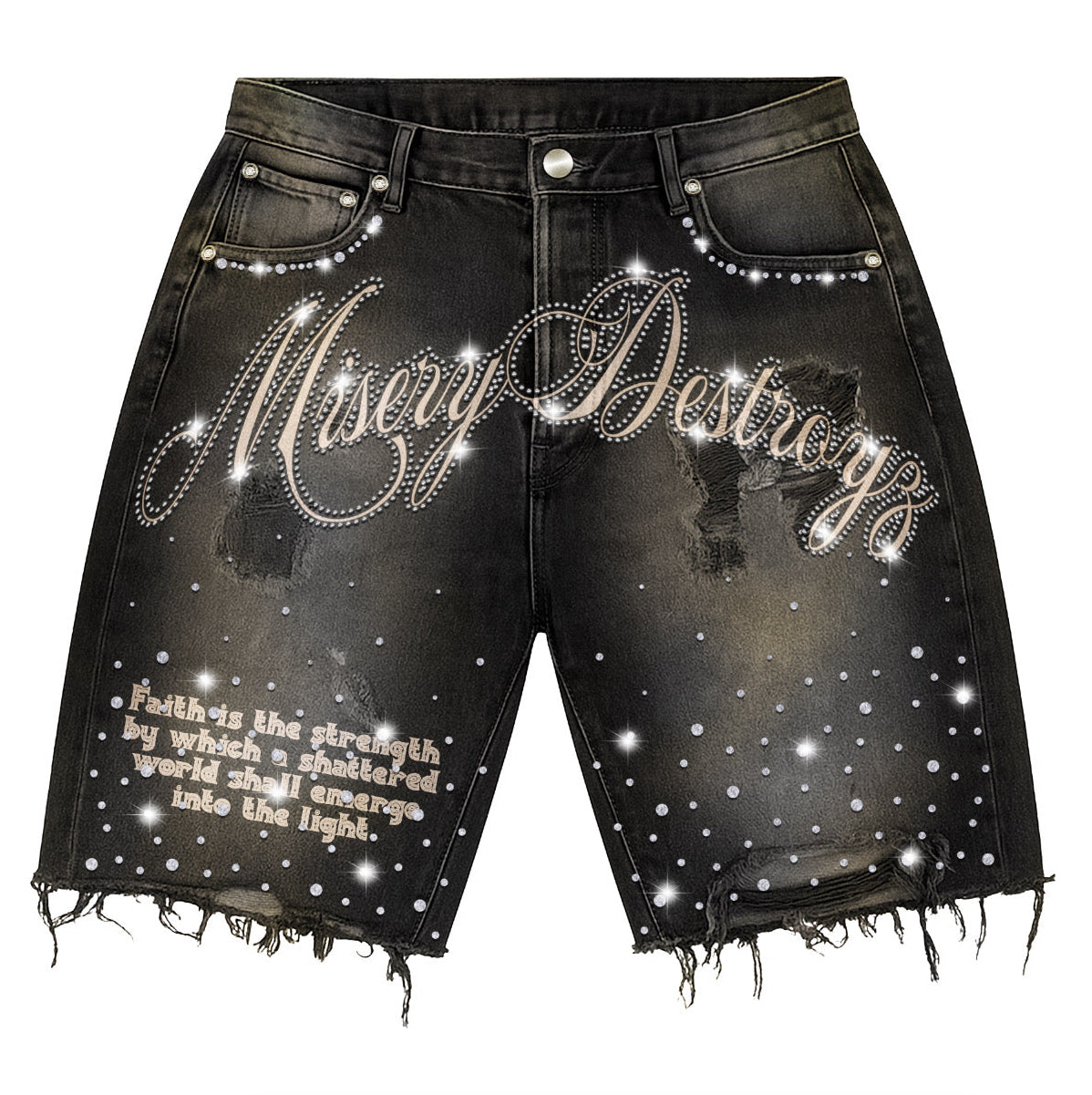 Misery Destroyz Denim Jean Shorts