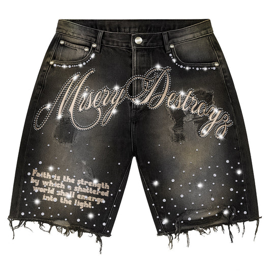 Misery Destroyz Denim Jean Shorts