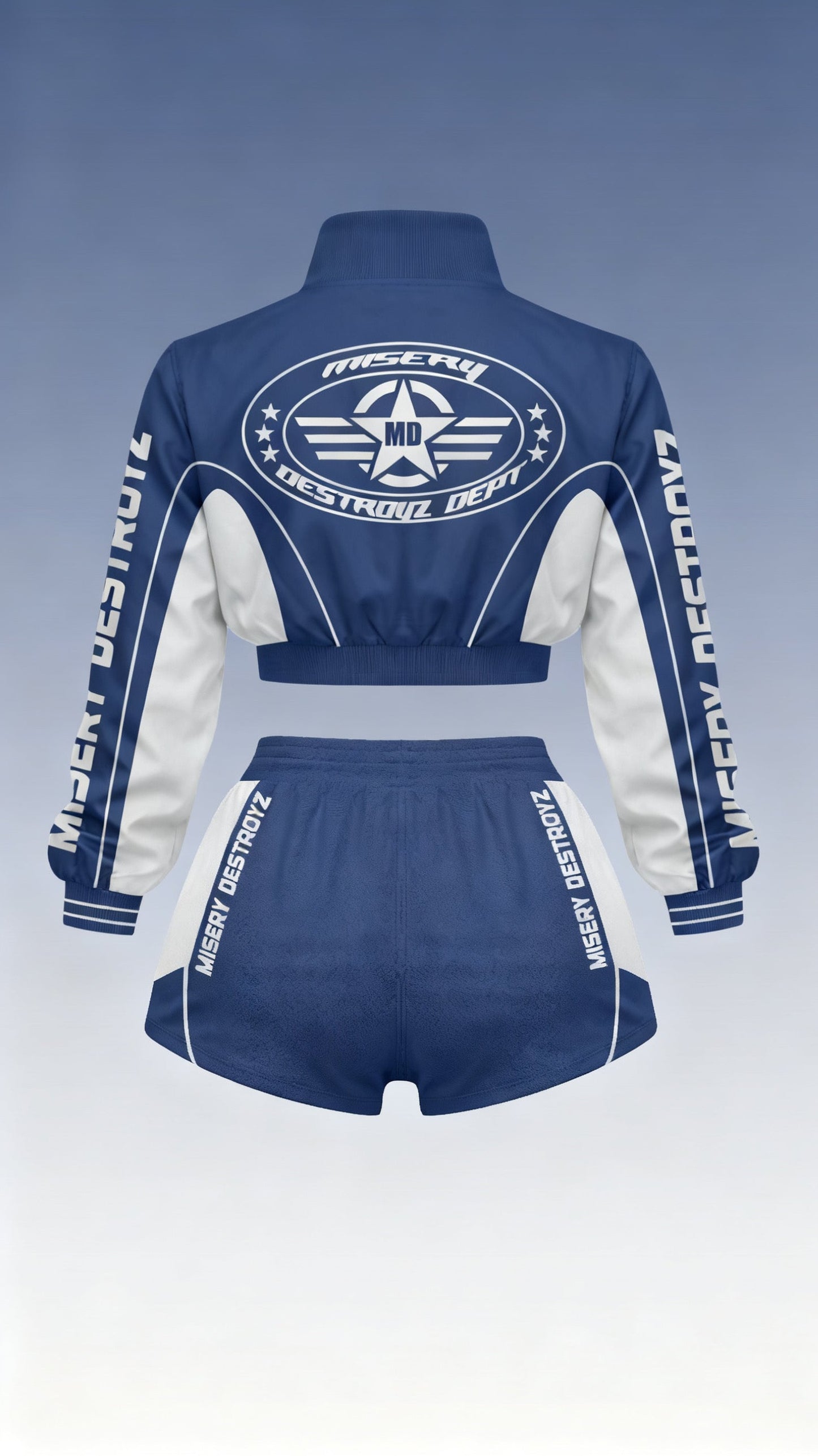 Misery Destroyz Women’s Zipper 2-Piece Gym Tracksuit