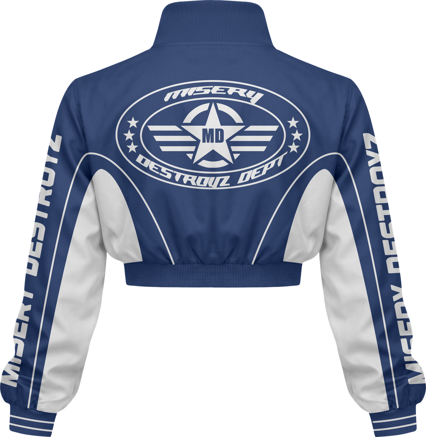 Misery Destroyz Women Zipper-Cropped Full sleeve